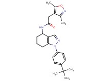N-[1-(4-tert-butylphenyl)-4,5,6,7-tetrahydro-1H-indazol-4-yl]-2-(3,5-dimethyl-4-isoxazolyl)acetamide