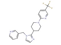 2-{4-[1-(pyridin-3-ylmethyl)-1H-imidazol-2-yl]piperidin-1-yl}-5-(trifluoromethyl)pyridine