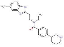 N-ethyl-N-[2-(5-methyl-1H-benzimidazol-2-yl)ethyl]-4-piperidin-3-ylbenzamide
