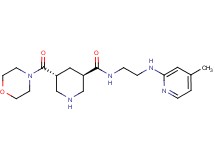 (3R*,5R*)-N-{2-[(4-methylpyridin-2-yl)amino]ethyl}-5-(morpholin-4-ylcarbonyl)piperidine-3-carboxamide