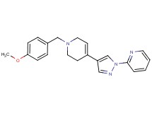 2-{4-[1-(4-methoxybenzyl)-1,2,3,6-tetrahydropyridin-4-yl]-1H-pyrazol-1-yl}pyridine