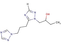 1-{5-[3-(1H-1,2,4-triazol-1-yl)propyl]-1H-1,2,4-triazol-1-yl}butan-2-ol
