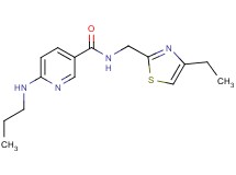 N-[(4-ethyl-1,3-thiazol-2-yl)methyl]-6-(propylamino)nicotinamide