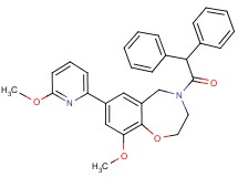 4-(diphenylacetyl)-9-methoxy-7-(6-methoxy-2-pyridinyl)-2,3,4,5-tetrahydro-1,4-benzoxazepine