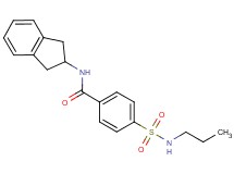 N-(2,3-dihydro-1H-inden-2-yl)-4-[(propylamino)sulfonyl]benzamide