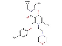 N-(cyclopropylmethyl)-6-methyl-2-[(4-methylphenoxy)methyl]-1-[2-(4-morpholinyl)ethyl]-4-oxo-N-propyl-1,4-dihydro-3-pyridinecarboxamide