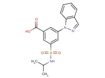 3-(1H-indazol-1-yl)-5-[(isopropylamino)sulfonyl]benzoic acid