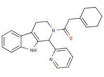 2-(1-cyclohexen-1-ylacetyl)-1-(2-pyridinyl)-2,3,4,9-tetrahydro-1H-beta-carboline