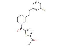 1-[5-({3-[2-(3-fluorophenyl)ethyl]-1-piperidinyl}carbonyl)-2-thienyl]ethanone