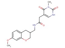 N-[(7-methoxy-3,4-dihydro-2H-chromen-3-yl)methyl]-2-(3-methyl-2,4-dioxo-1,2,3,4-tetrahydropyrimidin-5-yl)acetamide