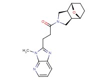 (1R*,2R*,6S*,7S*)-4-[3-(3-methyl-3H-imidazo[4,5-b]pyridin-2-yl)propanoyl]-10-oxa-4-azatricyclo[5.2.1.0~2,6~]decane