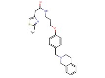 N-{3-[4-(3,4-dihydro-2(1H)-isoquinolinylmethyl)phenoxy]propyl}-2-(2-methyl-1,3-thiazol-4-yl)acetamide