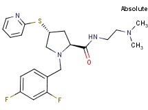 (4R)-1-(2,4-difluorobenzyl)-N-[2-(dimethylamino)ethyl]-4-(2-pyridinylthio)-L-prolinamide