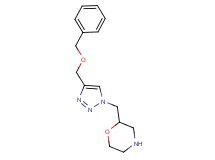 2-({4-[(benzyloxy)methyl]-1H-1,2,3-triazol-1-yl}methyl)morpholine hydrochloride