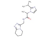 2-(2-isopropyl-1H-imidazol-1-yl)-N-(5,6,7,8-tetrahydro[1,2,4]triazolo[4,3-a]pyridin-3-ylmethyl)propanamide