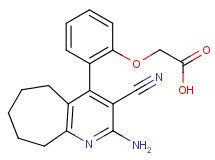[2-(2-amino-3-cyano-6,7,8,9-tetrahydro-5H-cyclohepta[b]pyridin-4-yl)phenoxy]acetic acid
