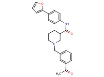 1-(3-acetylbenzyl)-N-[4-(2-furyl)phenyl]-3-piperidinecarboxamide