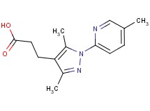 3-[3,5-dimethyl-1-(5-methylpyridin-2-yl)-1H-pyrazol-4-yl]propanoic acid
