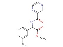 methyl (3-methylphenyl)[(2-pyrazinylcarbonyl)amino]acetate