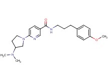 6-[3-(dimethylamino)-1-pyrrolidinyl]-N-[3-(4-methoxyphenyl)propyl]nicotinamide