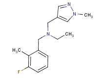 N-(3-fluoro-2-methylbenzyl)-N-[(1-methyl-1H-pyrazol-4-yl)methyl]ethanamine