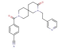 4-{[3-oxo-2-(2-pyridin-3-ylethyl)-2,9-diazaspiro[5.5]undec-9-yl]carbonyl}benzonitrile