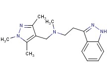 [2-(1H-indazol-3-yl)ethyl]methyl[(1,3,5-trimethyl-1H-pyrazol-4-yl)methyl]amine trifluoroacetate