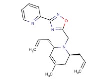 2-(5-{[(2S*,6S*)-2,6-diallyl-4-methyl-3,6-dihydro-1(2H)-pyridinyl]methyl}-1,2,4-oxadiazol-3-yl)pyridine
