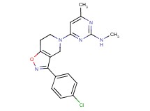 4-[3-(4-chlorophenyl)-6,7-dihydroisoxazolo[4,5-c]pyridin-5(4H)-yl]-N,6-dimethylpyrimidin-2-amine