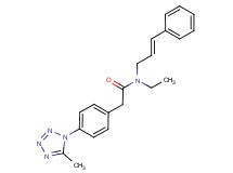 N-ethyl-2-[4-(5-methyl-1H-tetrazol-1-yl)phenyl]-N-[(2E)-3-phenylprop-2-en-1-yl]acetamide