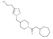 2-(1-{[1-(cycloheptylacetyl)piperidin-4-yl]methyl}-1H-1,2,3-triazol-4-yl)ethanol