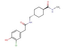 trans-4-({[(3-chloro-4-hydroxyphenyl)acetyl]amino}methyl)-N-methylcyclohexanecarboxamide