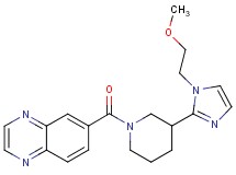 6-({3-[1-(2-methoxyethyl)-1H-imidazol-2-yl]piperidin-1-yl}carbonyl)quinoxaline
