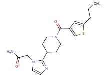 2-(2-{1-[(5-propyl-3-thienyl)carbonyl]-4-piperidinyl}-1H-imidazol-1-yl)acetamide