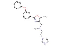 2-(1H-imidazol-1-yl)-N-methyl-N-{[5-methyl-2-(3-phenoxyphenyl)-1,3-oxazol-4-yl]methyl}ethanamine