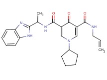 N-allyl-N'-[1-(1H-benzimidazol-2-yl)ethyl]-1-cyclopentyl-4-oxo-1,4-dihydro-3,5-pyridinedicarboxamide