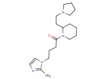 1-[4-(2-methyl-1H-imidazol-1-yl)butanoyl]-2-[2-(1-pyrrolidinyl)ethyl]piperidine