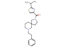 2-[(2-isopropyl-1,3-thiazol-4-yl)carbonyl]-7-(2-phenylethyl)-2,7-diazaspiro[4.5]decane