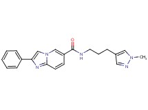 N-[3-(1-methyl-1H-pyrazol-4-yl)propyl]-2-phenylimidazo[1,2-a]pyridine-6-carboxamide