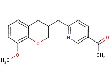 1-{6-[(8-methoxy-3,4-dihydro-2H-chromen-3-yl)methyl]pyridin-3-yl}ethanone