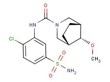 (8-syn)-N-[5-(aminosulfonyl)-2-chlorophenyl]-8-methoxy-3-azabicyclo[3.2.1]octane-3-carboxamide