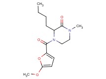 3-butyl-4-(5-methoxy-2-furoyl)-1-methyl-2-piperazinone