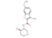 N-[(3R*,4R*)-4-hydroxy-3-piperidinyl]-6-methoxy-3-methyl-1-benzofuran-2-carboxamide