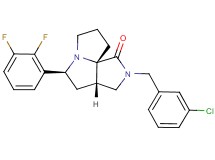 (3aS*,5S*,9aS*)-2-(3-chlorobenzyl)-5-(2,3-difluorophenyl)hexahydro-7H-pyrrolo[3,4-g]pyrrolizin-1(2H)-one