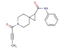 6-(2-butynoyl)-N-phenyl-6-azaspiro[2.5]octane-1-carboxamide