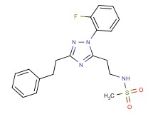 N-{2-[1-(2-fluorophenyl)-3-(2-phenylethyl)-1H-1,2,4-triazol-5-yl]ethyl}methanesulfonamide