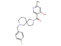 5-{[7-(4-fluorobenzyl)-2,7-diazaspiro[4.5]dec-2-yl]carbonyl}-2-methyl-4-pyridinol