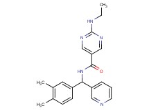 N-[(3,4-dimethylphenyl)(pyridin-3-yl)methyl]-2-(ethylamino)pyrimidine-5-carboxamide