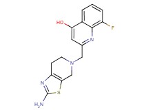 2-[(2-amino-6,7-dihydro[1,3]thiazolo[5,4-c]pyridin-5(4H)-yl)methyl]-8-fluoroquinolin-4-ol