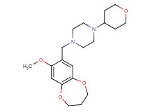 1-[(8-methoxy-3,4-dihydro-2H-1,5-benzodioxepin-7-yl)methyl]-4-(tetrahydro-2H-pyran-4-yl)piperazine